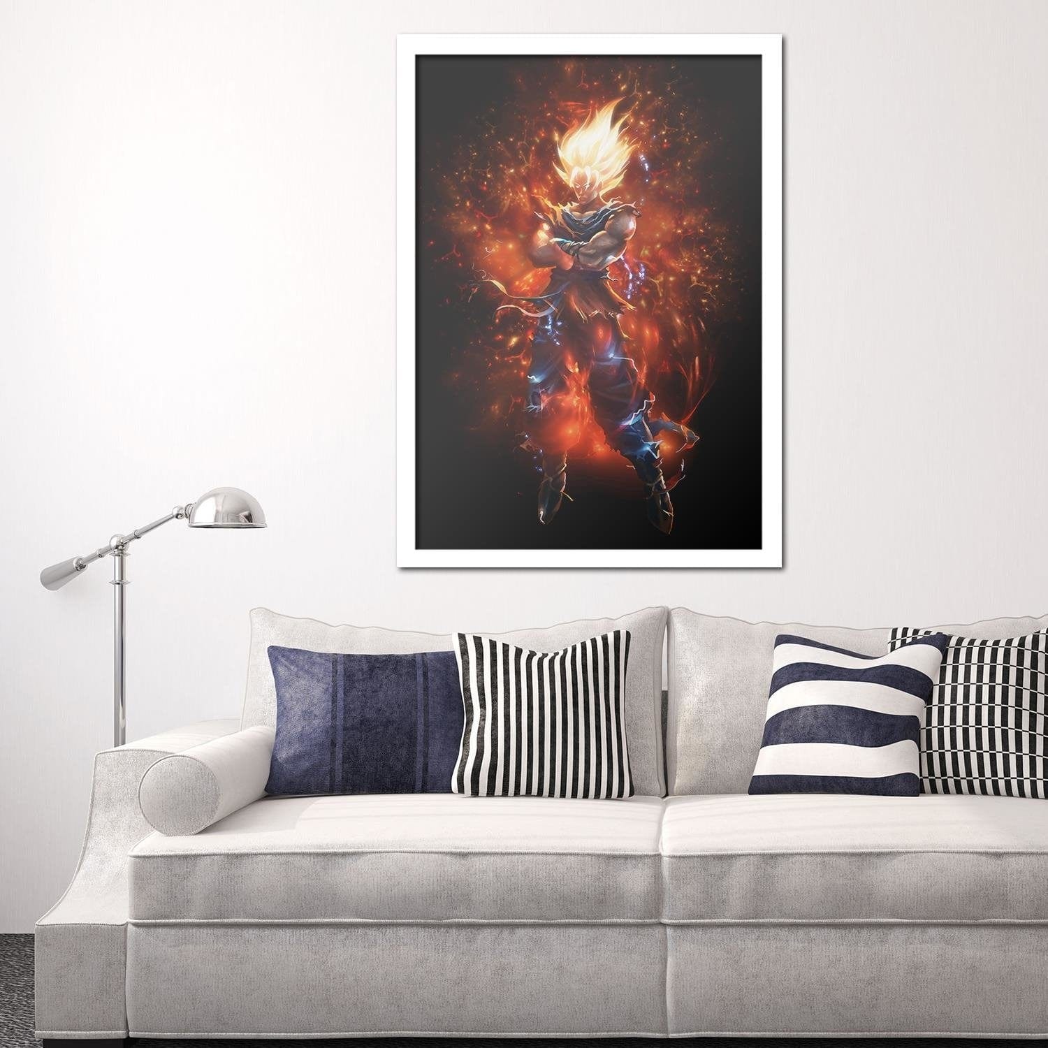 Glezna baltā rāmī - Dragon Ball 5  Home Trends DECO
