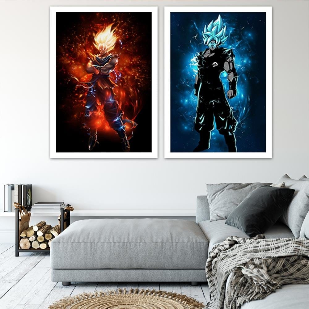 Glezna baltā rāmī - Dragon Ball 6  Home Trends DECO