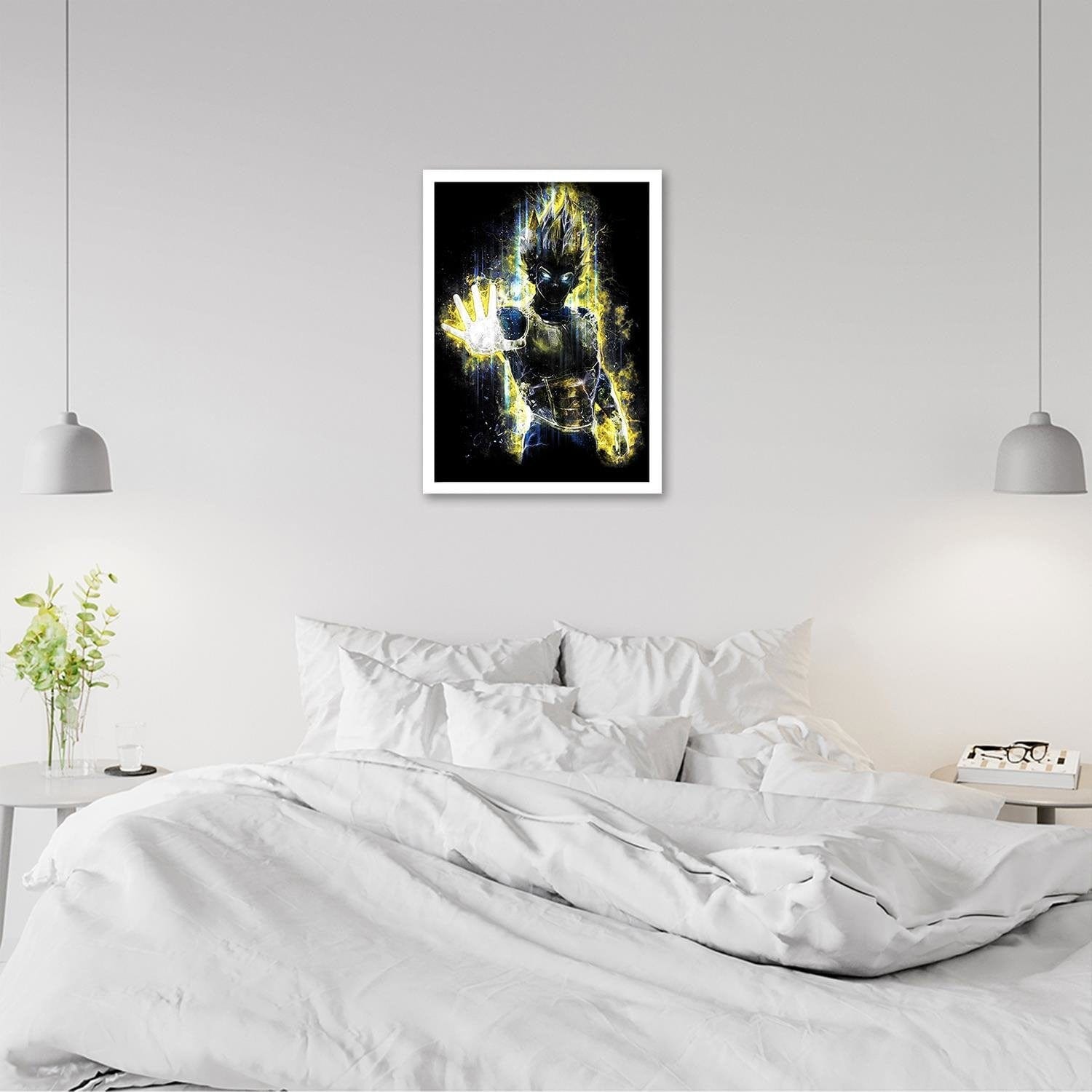 Glezna baltā rāmī - Dragonball Vegeta  Home Trends DECO