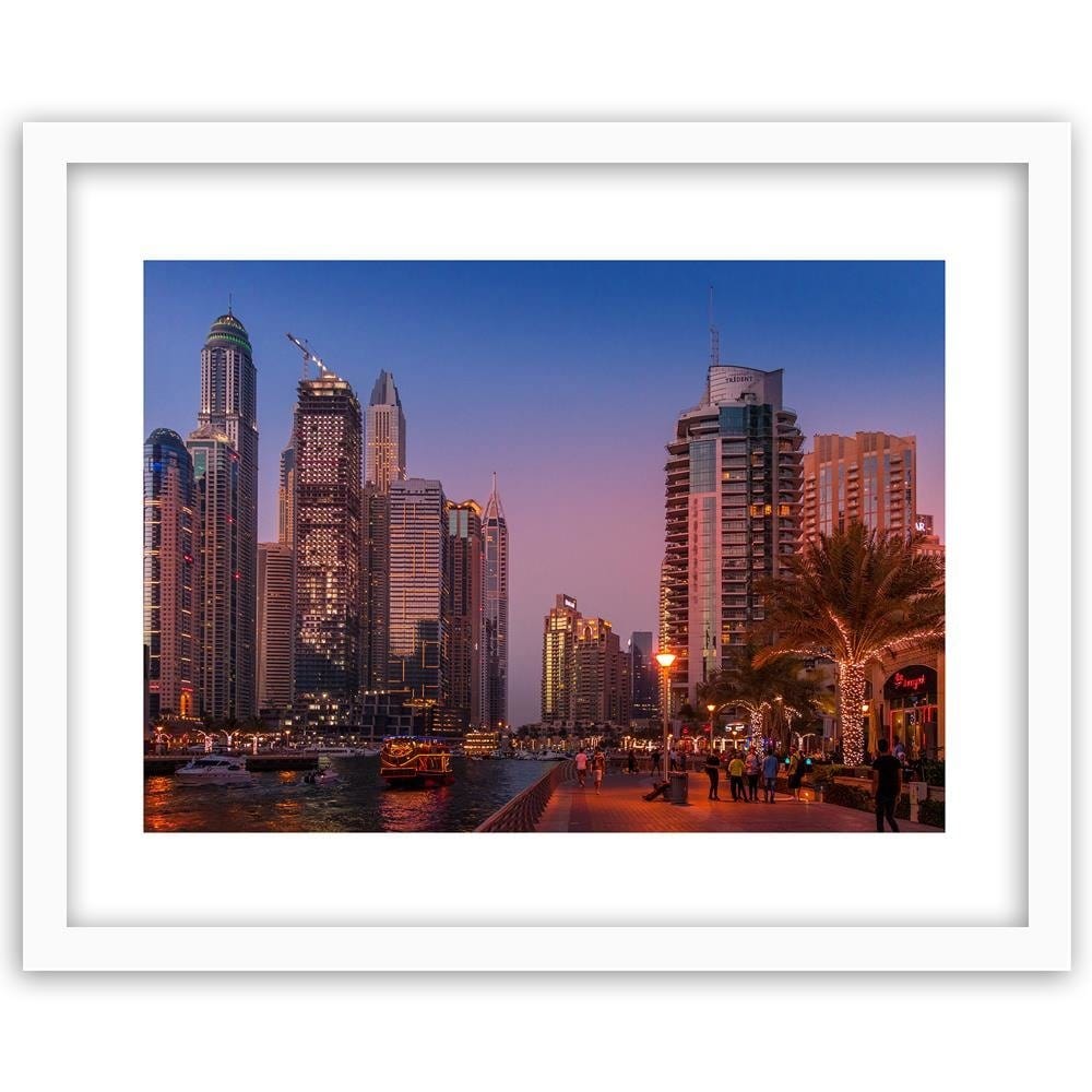Glezna baltā rāmī - Dubai Evening  Home Trends DECO