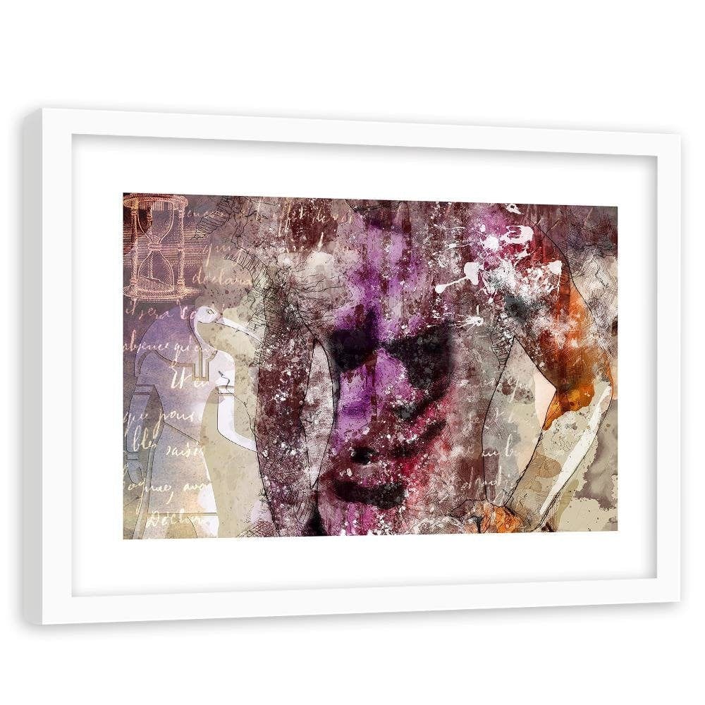 Glezna baltā rāmī - Egyptian God Of Wisdom Thoth  Home Trends DECO