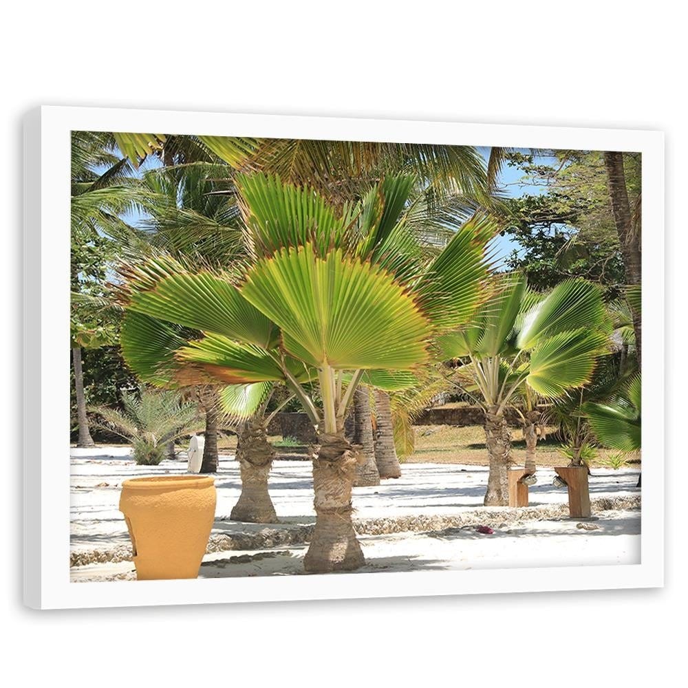 Glezna baltā rāmī - Exotic Beach  Home Trends DECO