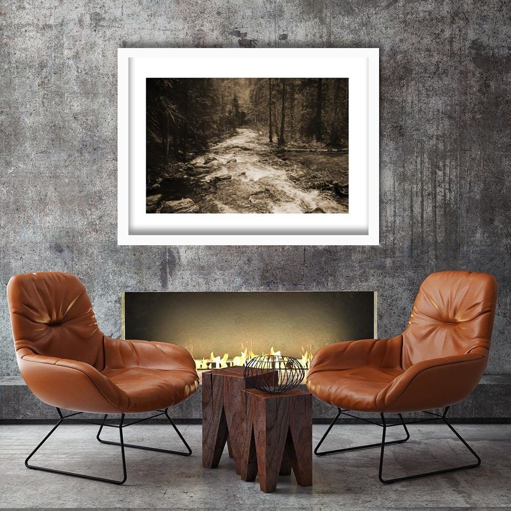 Glezna baltā rāmī - Fairytale Forest 1  Home Trends DECO