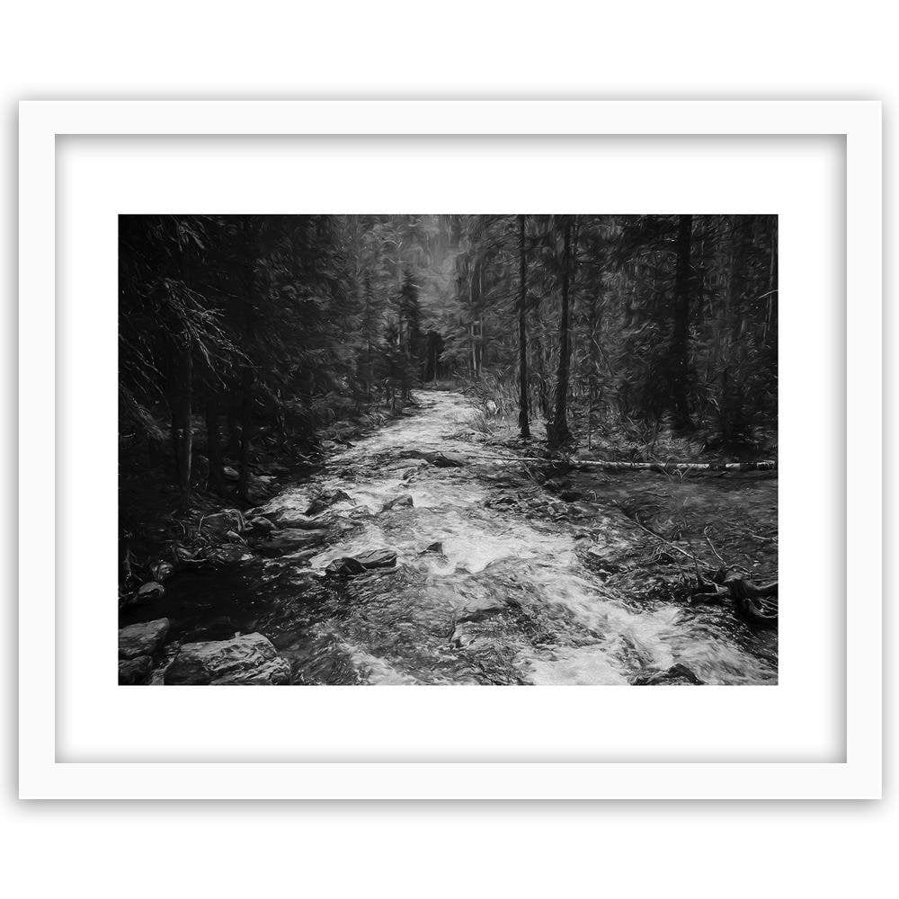Glezna baltā rāmī - Fairytale Forest 2  Home Trends DECO
