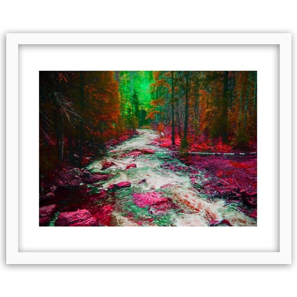 Glezna baltā rāmī - Fairytale Forest 3  Home Trends DECO