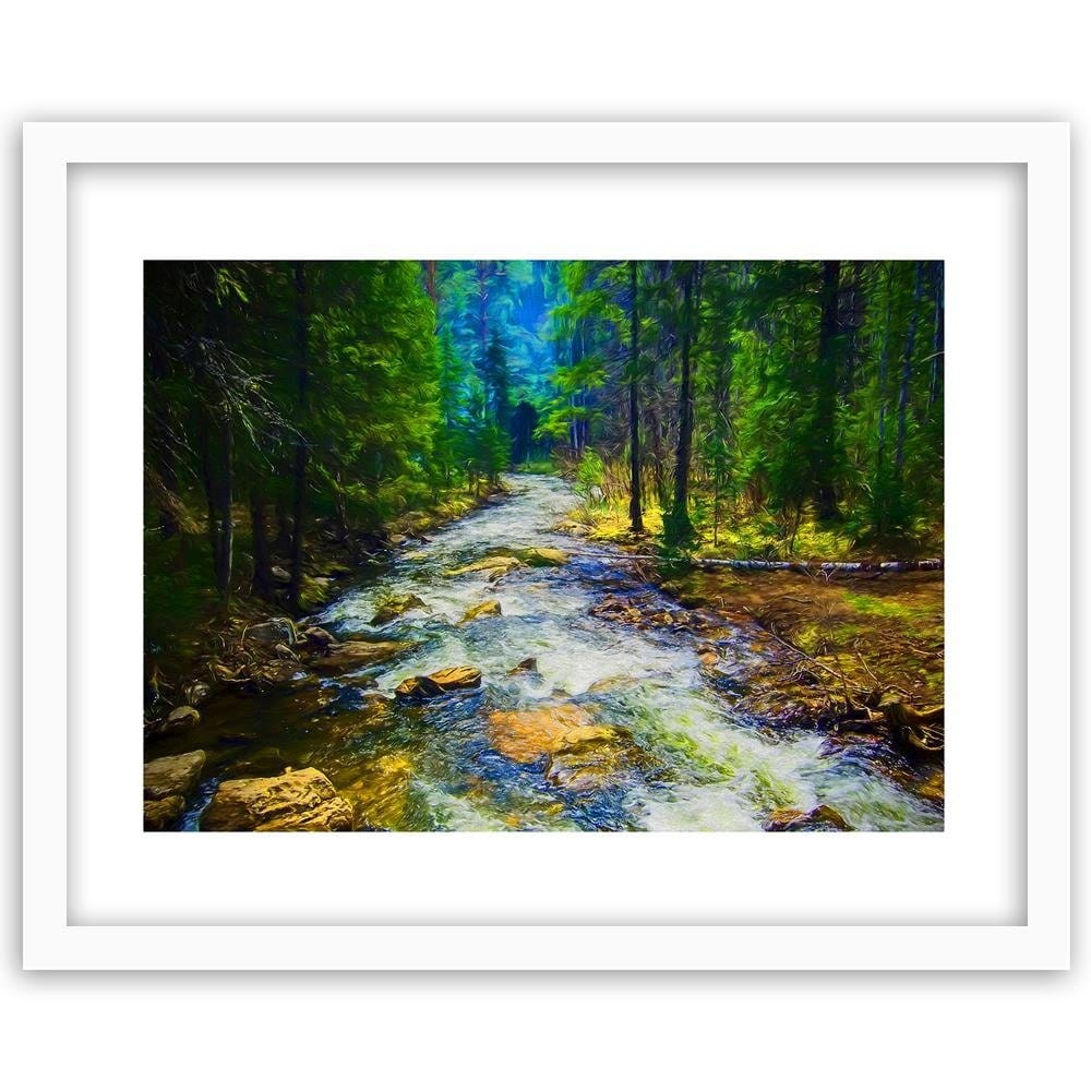 Glezna baltā rāmī - Fairytale Forest 4  Home Trends DECO