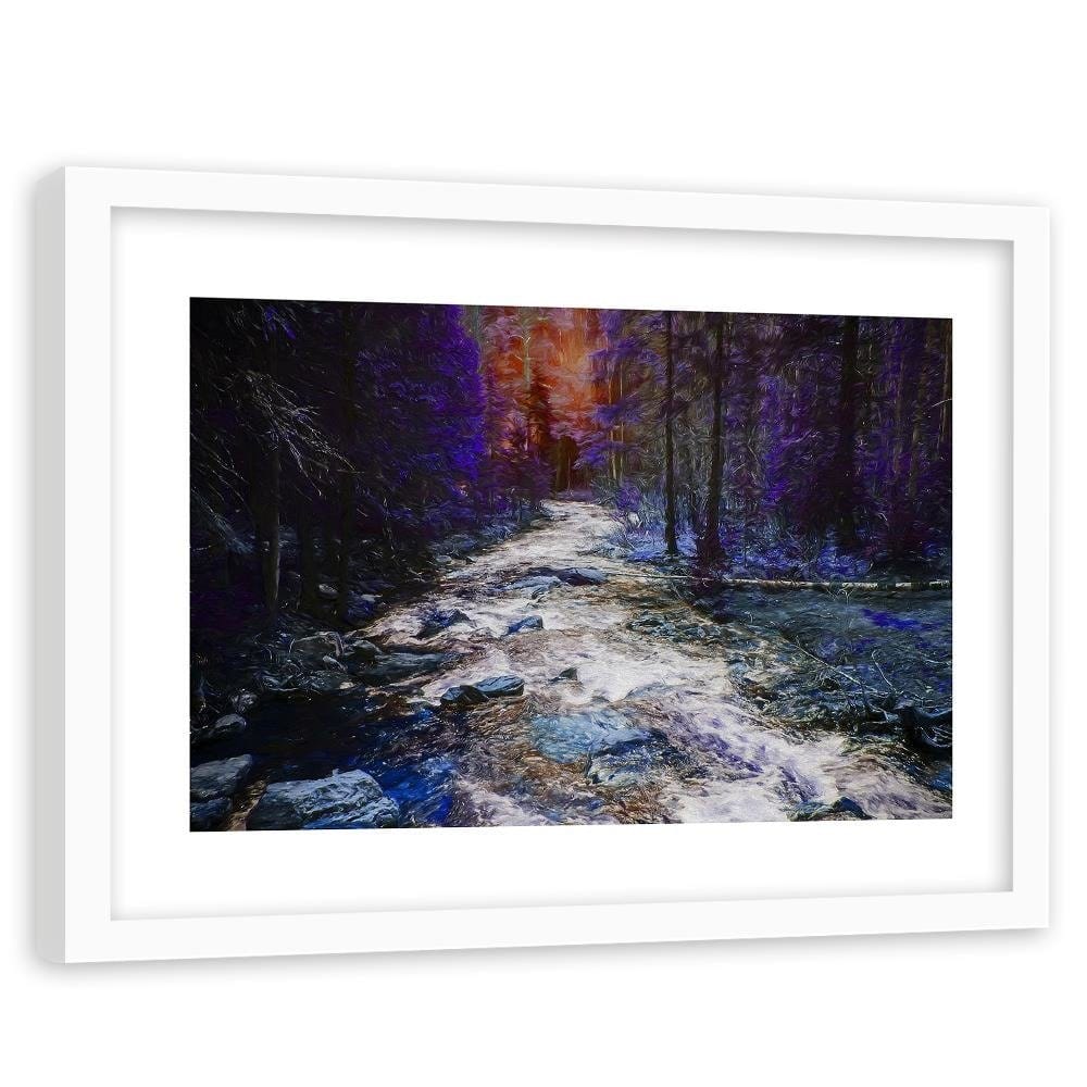 Glezna baltā rāmī - Fairytale Forest  Home Trends DECO