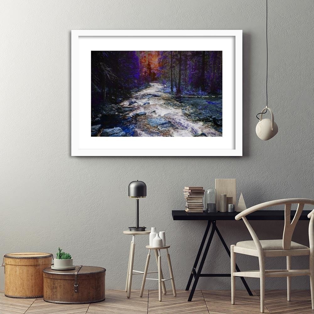 Glezna baltā rāmī - Fairytale Forest  Home Trends DECO