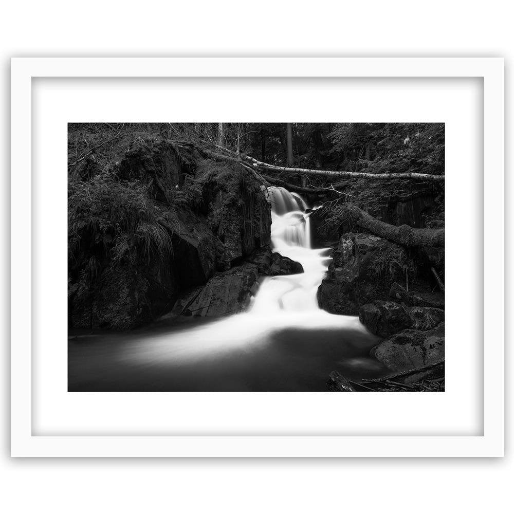 Glezna baltā rāmī - Fairytale Waterfall 2  Home Trends DECO