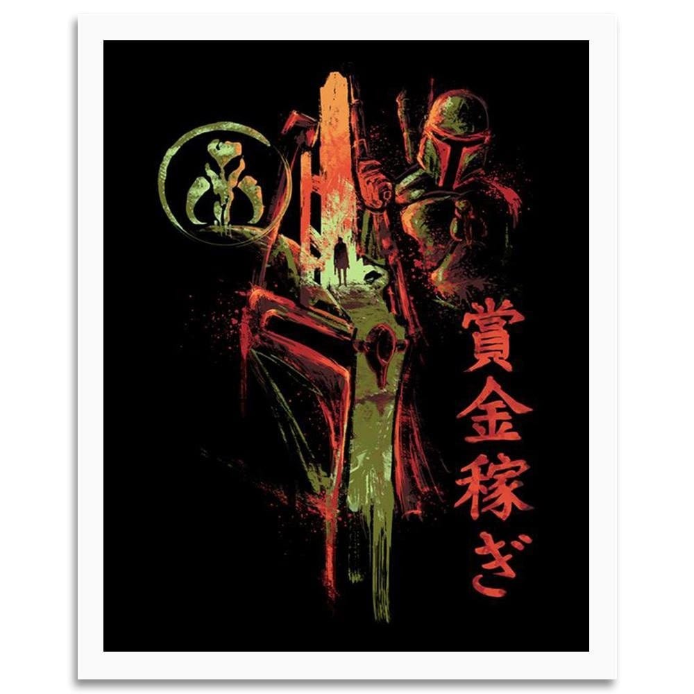 Glezna baltā rāmī - Famous Film Sci-Fi Red  Home Trends DECO