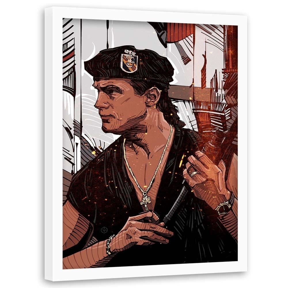Glezna baltā rāmī - Famous Movie Red  Home Trends DECO