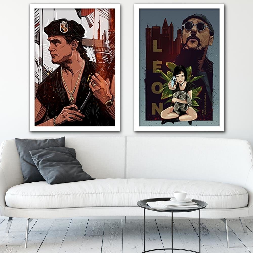 Glezna baltā rāmī - Famous Movie Red  Home Trends DECO