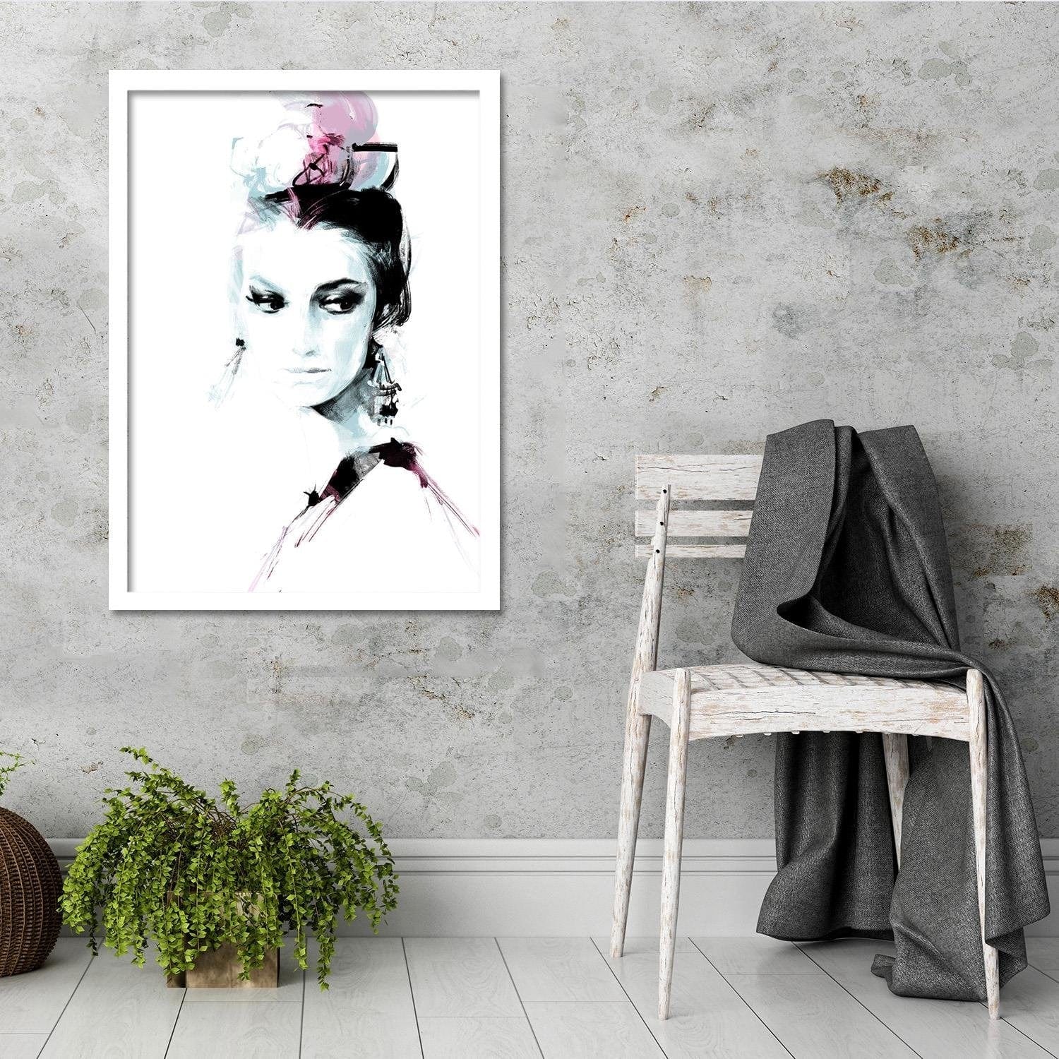 Glezna baltā rāmī - Fashion Beauty  Home Trends DECO