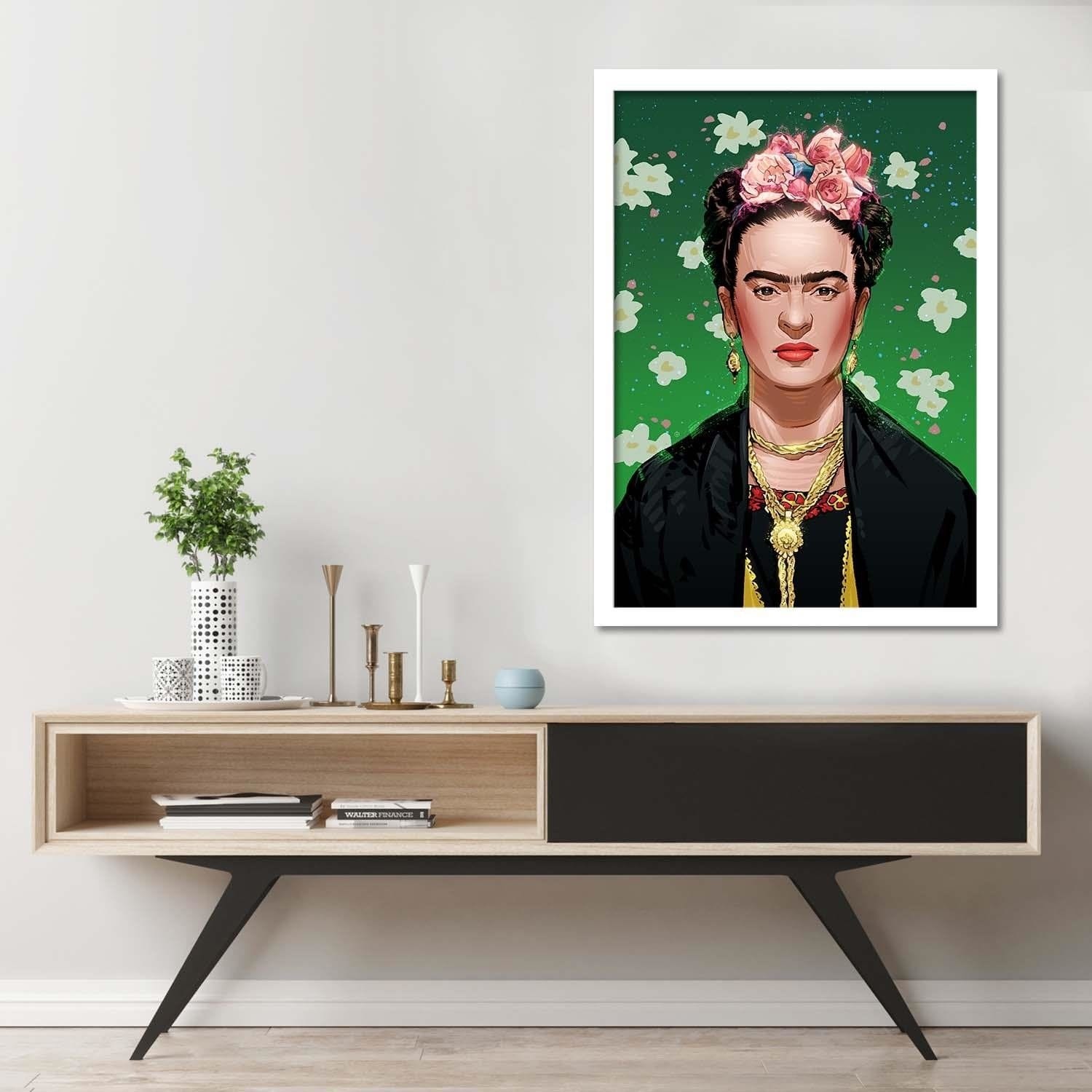 Glezna baltā rāmī - Feminist Artwork Image  Home Trends DECO