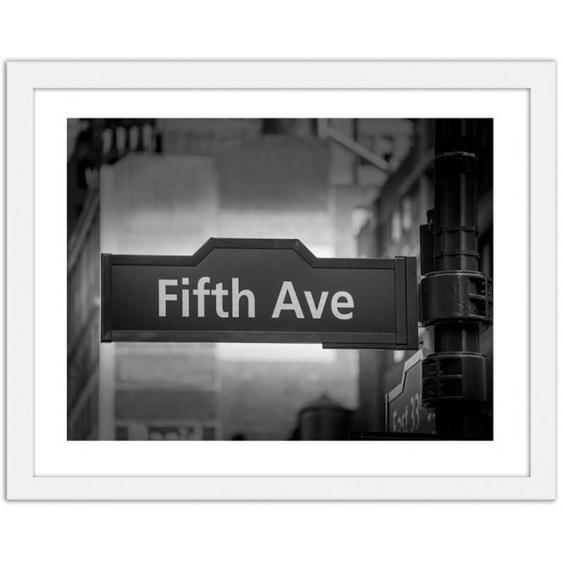 Glezna baltā rāmī - Fifth ave  Home Trends DECO