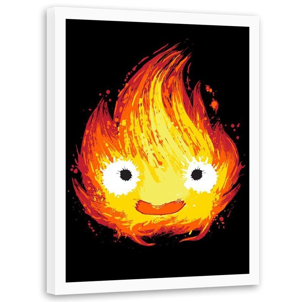 Glezna baltā rāmī - Fire Spirit Ghost Red  Home Trends DECO