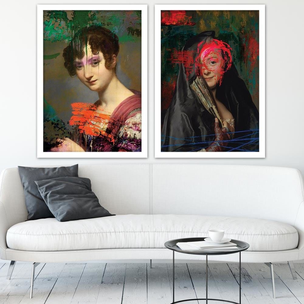 Glezna baltā rāmī - For Loft Interior  Home Trends DECO
