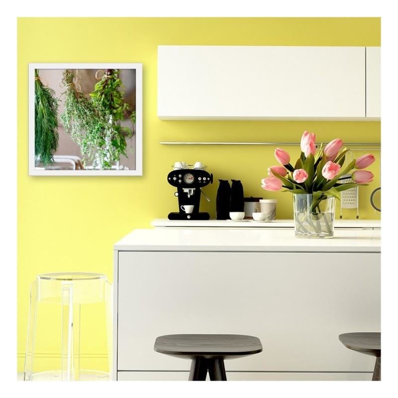 Glezna baltā rāmī - Fresh herbs 2  Home Trends DECO