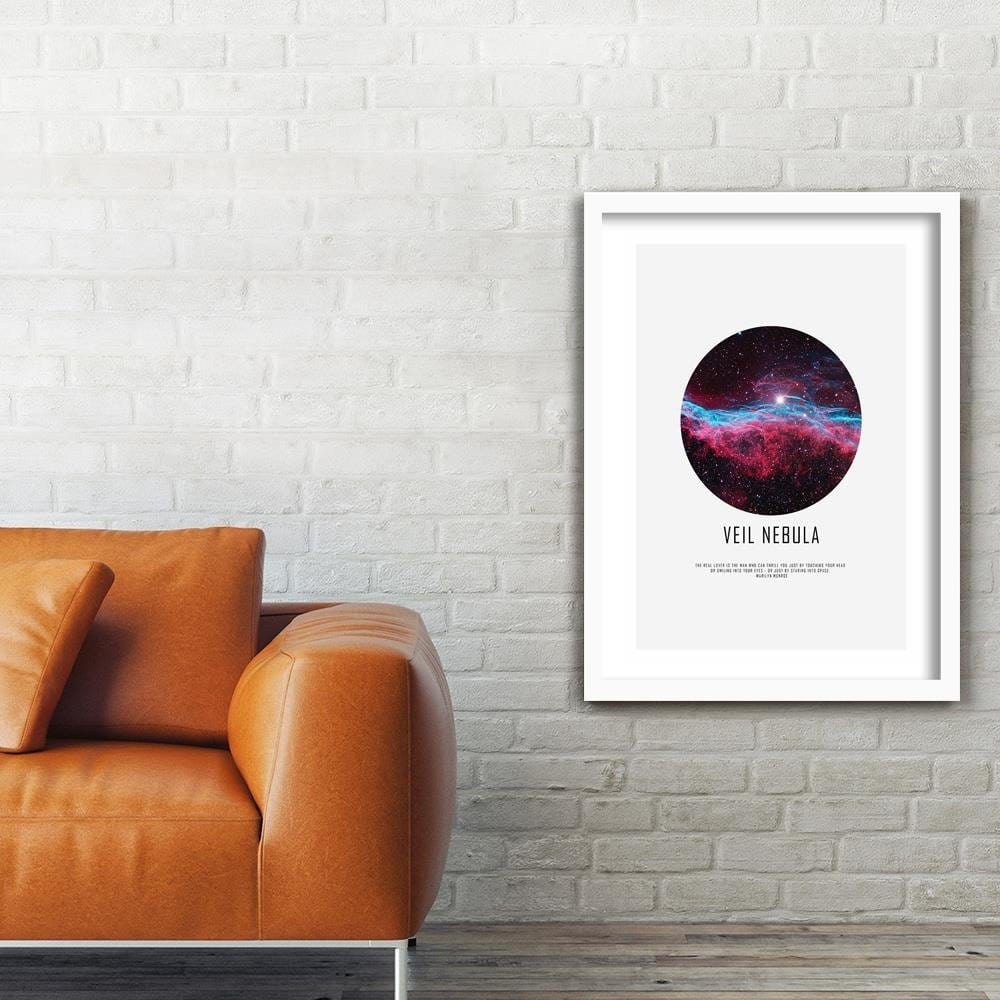 Glezna baltā rāmī - Galactic Nebula  Home Trends DECO