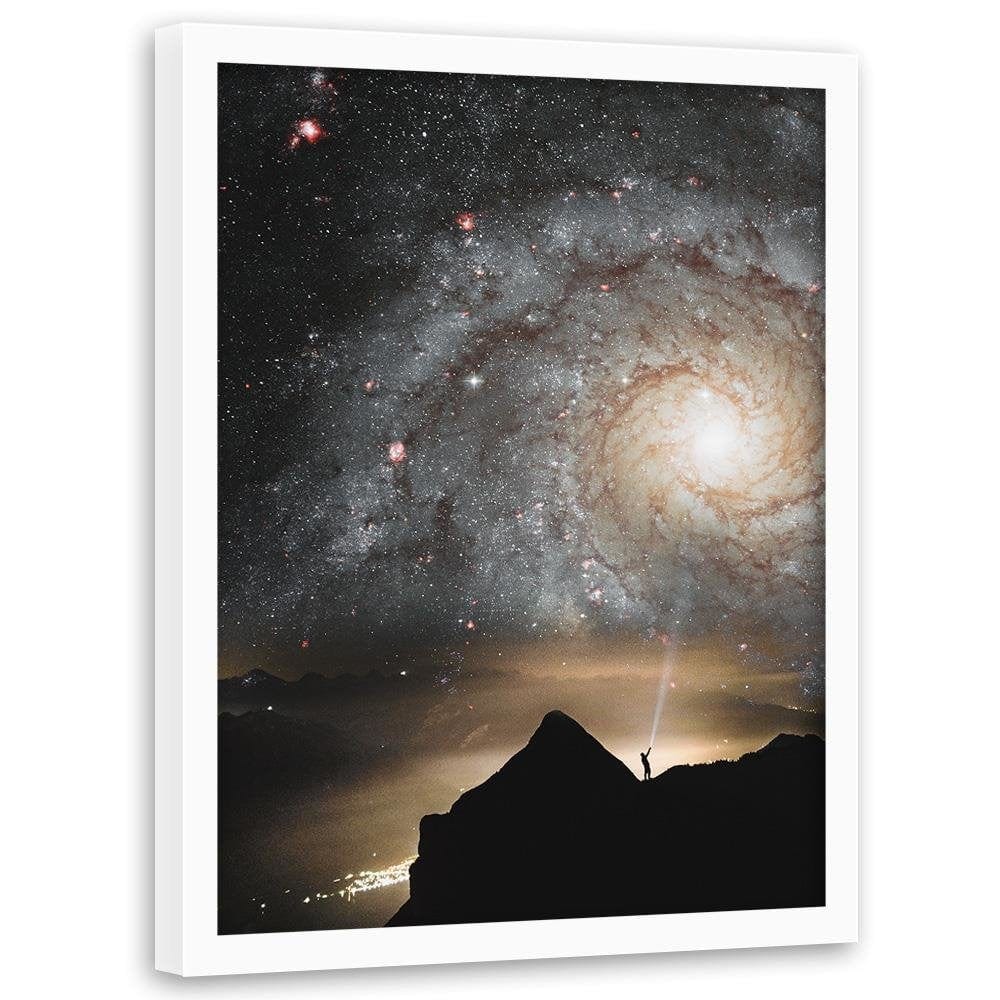 Glezna baltā rāmī - Galaxy  Home Trends DECO