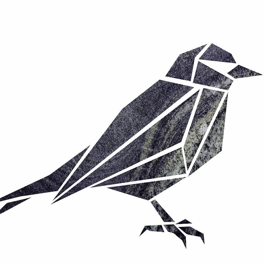 Glezna baltā rāmī - Geometric Bird 2  Home Trends DECO