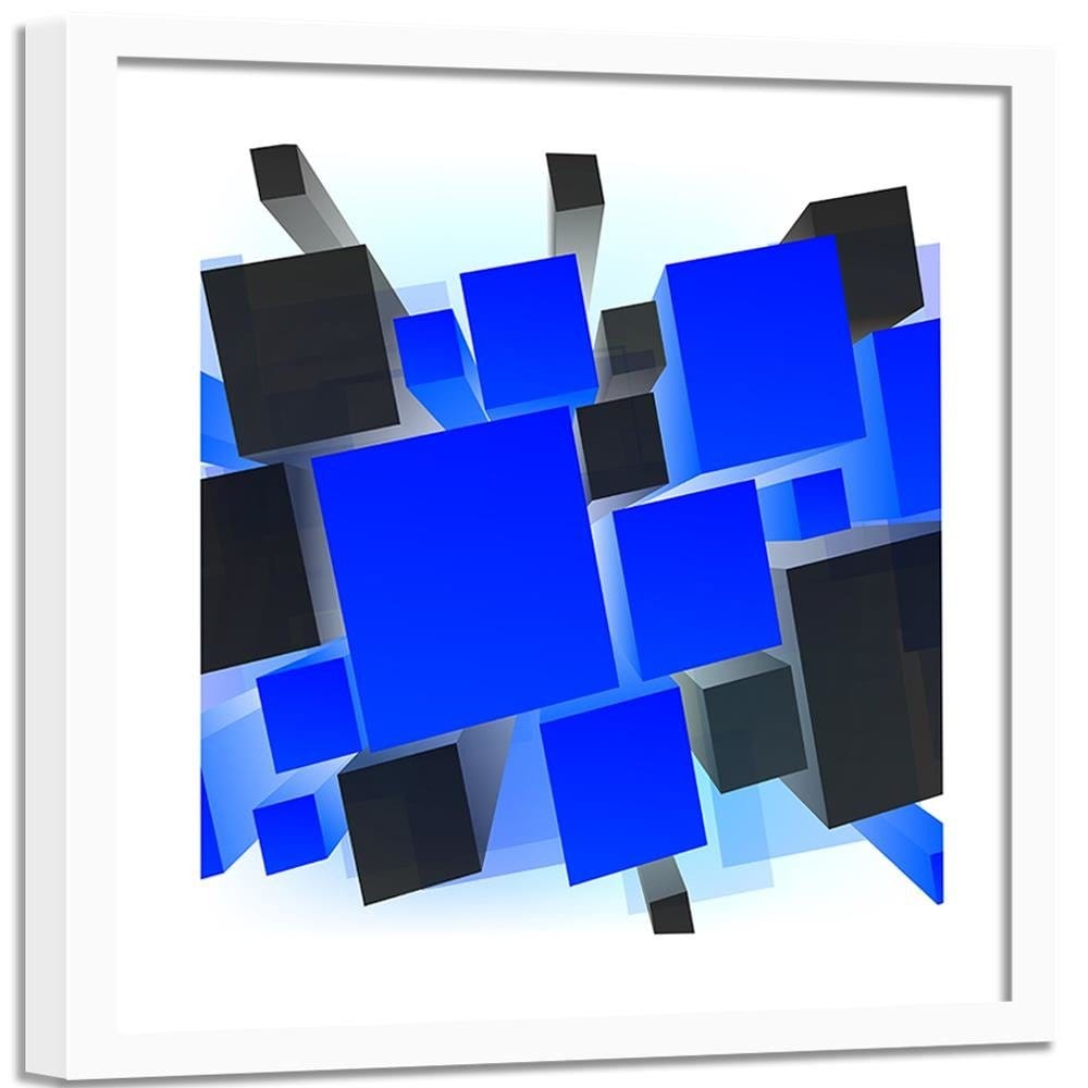 Glezna baltā rāmī - Geometric Figures 5  Home Trends DECO