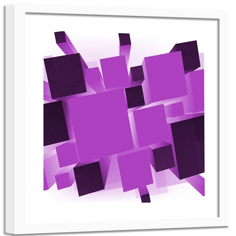 Glezna baltā rāmī - Geometric Figures 6  Home Trends DECO