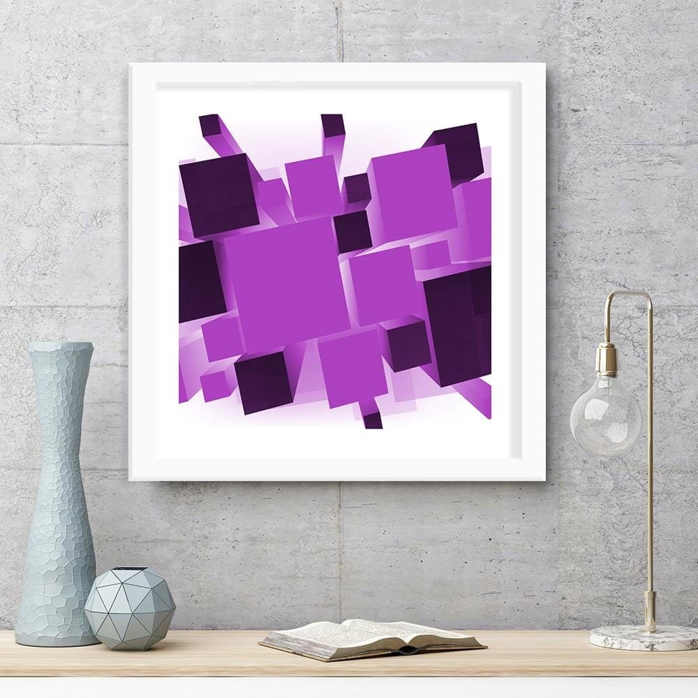Glezna baltā rāmī - Geometric Figures 6  Home Trends DECO