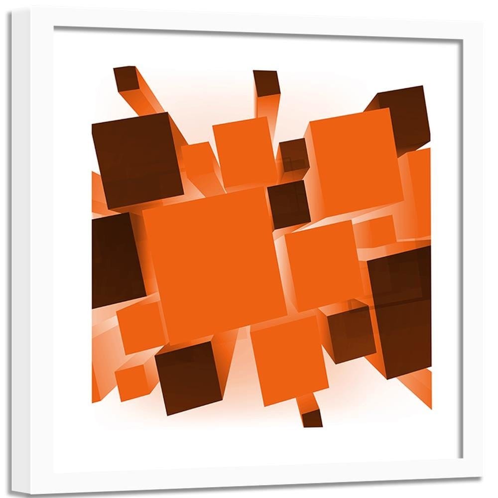 Glezna baltā rāmī - Geometric Figures 7  Home Trends DECO
