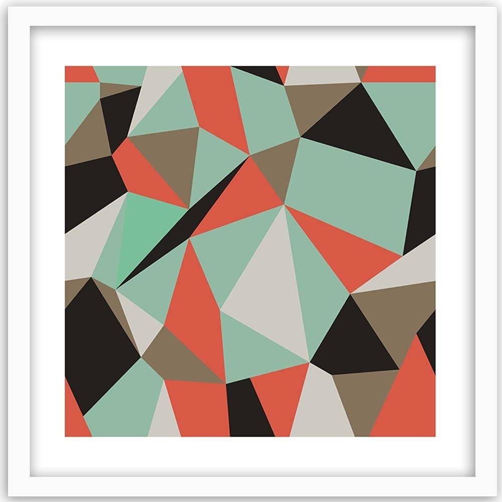 Glezna baltā rāmī - Geometric Figures - Cubism 1  Home Trends DECO