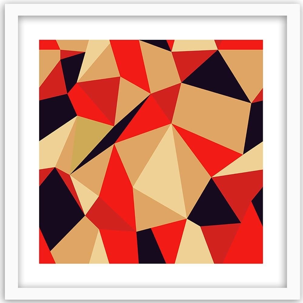 Glezna baltā rāmī - Geometric Figures - Cubism 2  Home Trends DECO