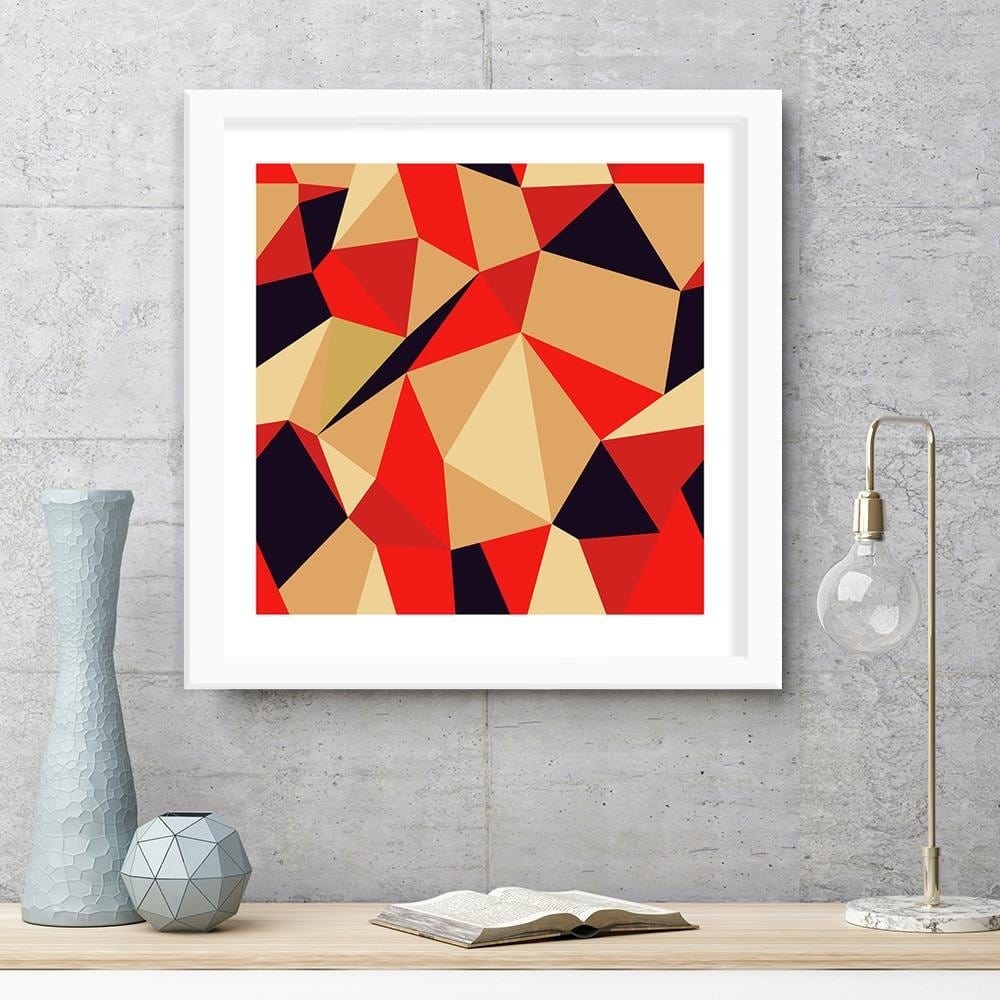 Glezna baltā rāmī - Geometric Figures - Cubism 2  Home Trends DECO