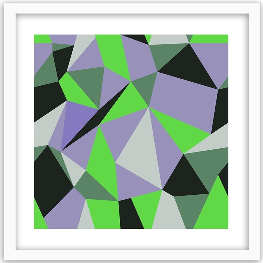 Glezna baltā rāmī - Geometric Figures - Cubism 3  Home Trends DECO