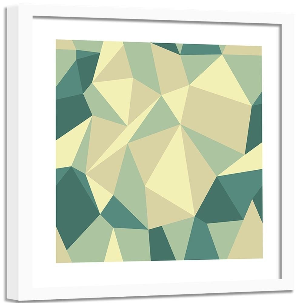 Glezna baltā rāmī - Geometric Figures - Cubism 5  Home Trends DECO