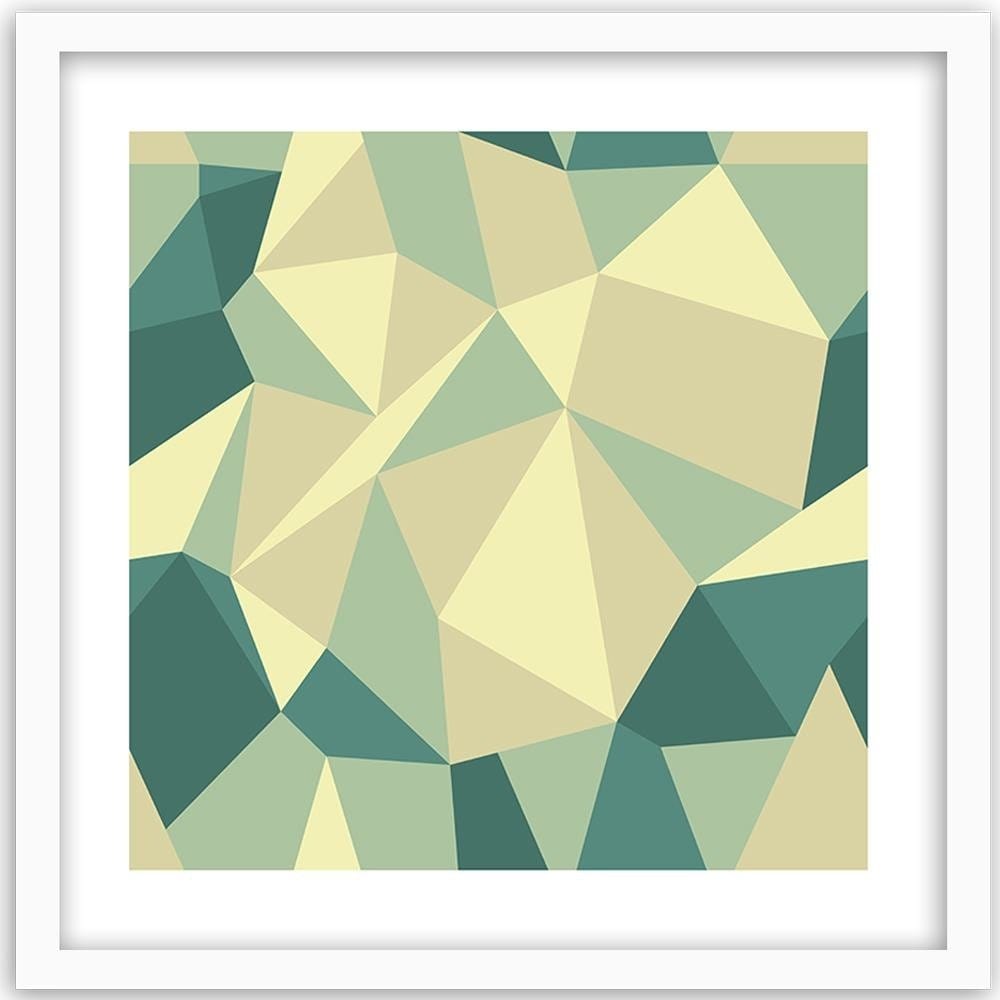 Glezna baltā rāmī - Geometric Figures - Cubism 5  Home Trends DECO