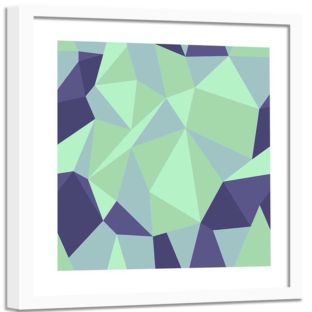 Glezna baltā rāmī - Geometric Figures - Cubism 6  Home Trends DECO