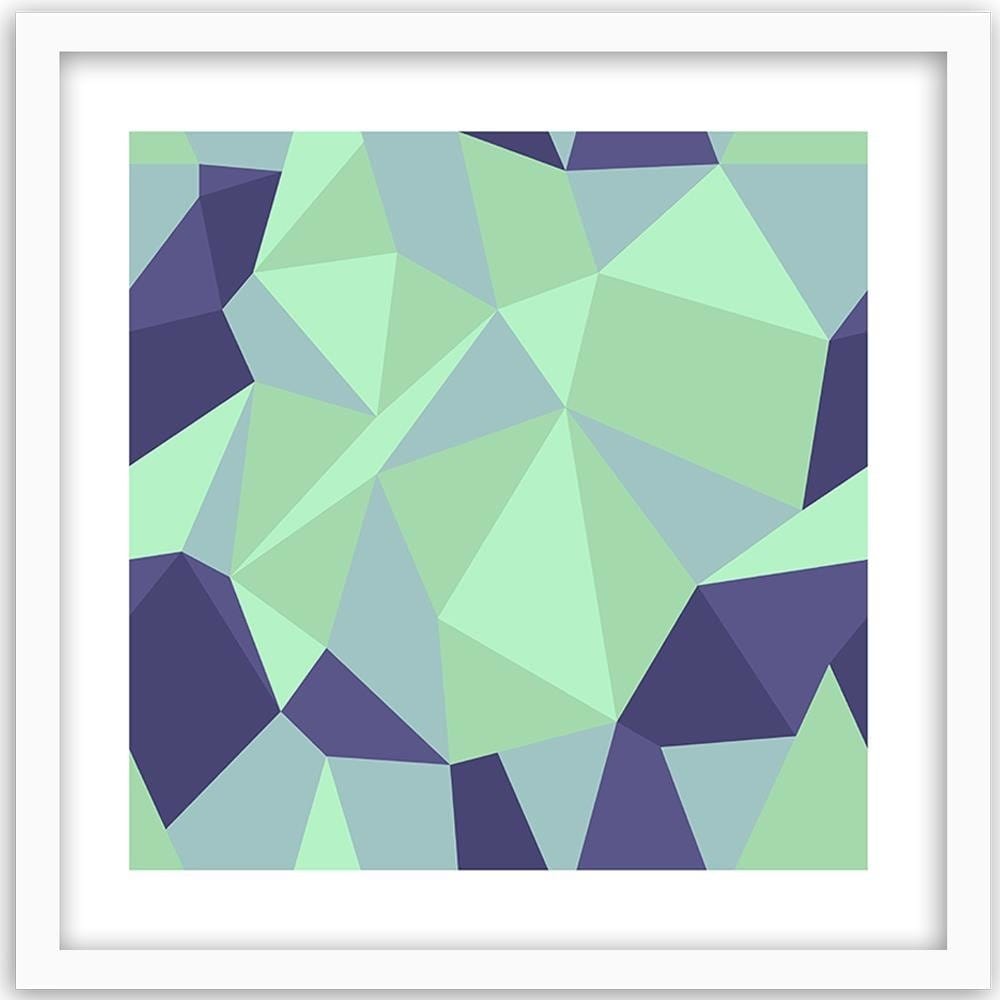 Glezna baltā rāmī - Geometric Figures - Cubism 6  Home Trends DECO