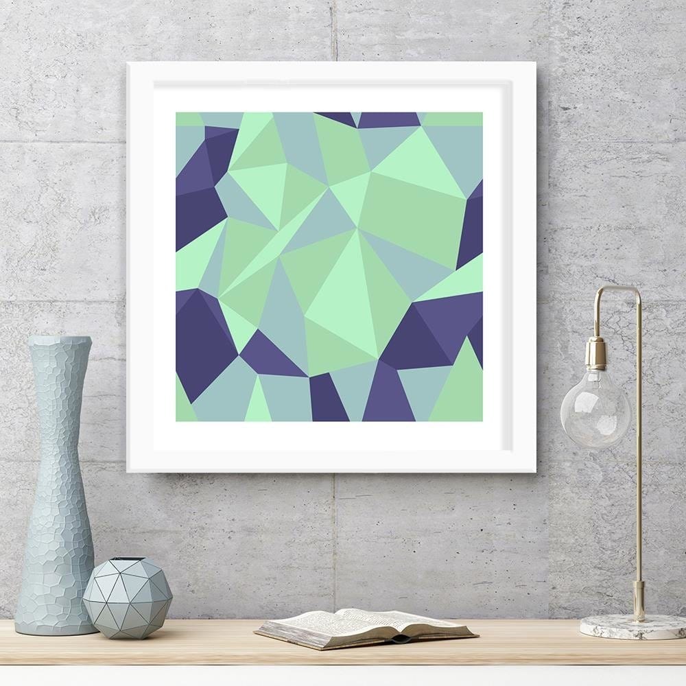 Glezna baltā rāmī - Geometric Figures - Cubism 6  Home Trends DECO