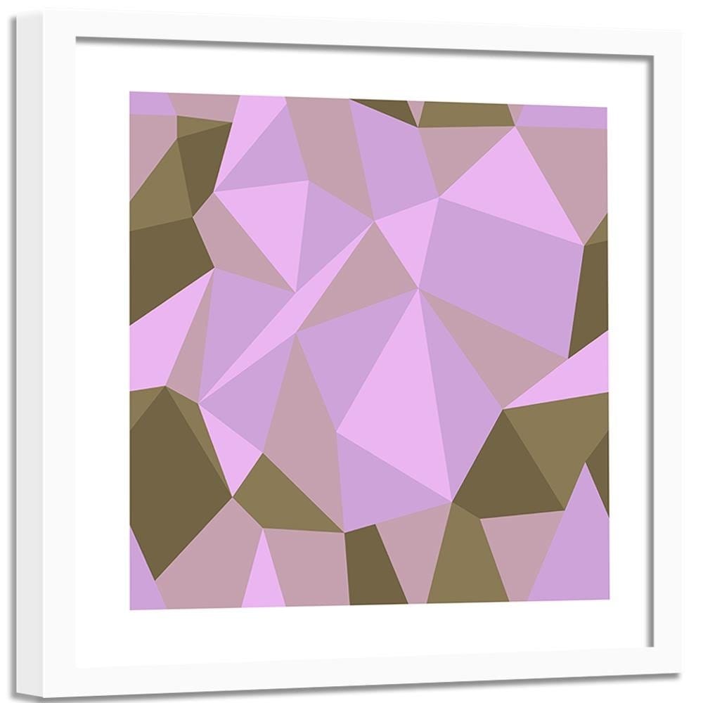 Glezna baltā rāmī - Geometric Figures - Cubism 7  Home Trends DECO