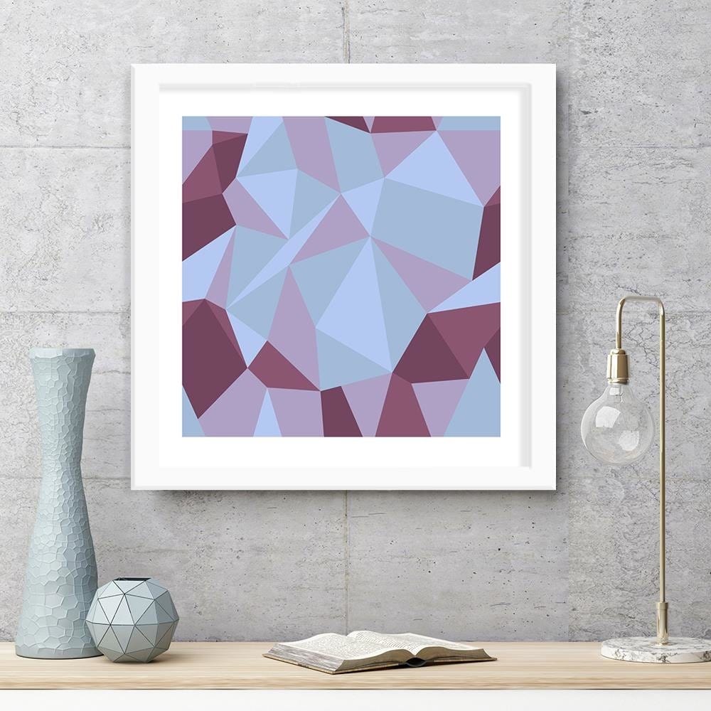 Glezna baltā rāmī - Geometric Figures - Cubism 8  Home Trends DECO