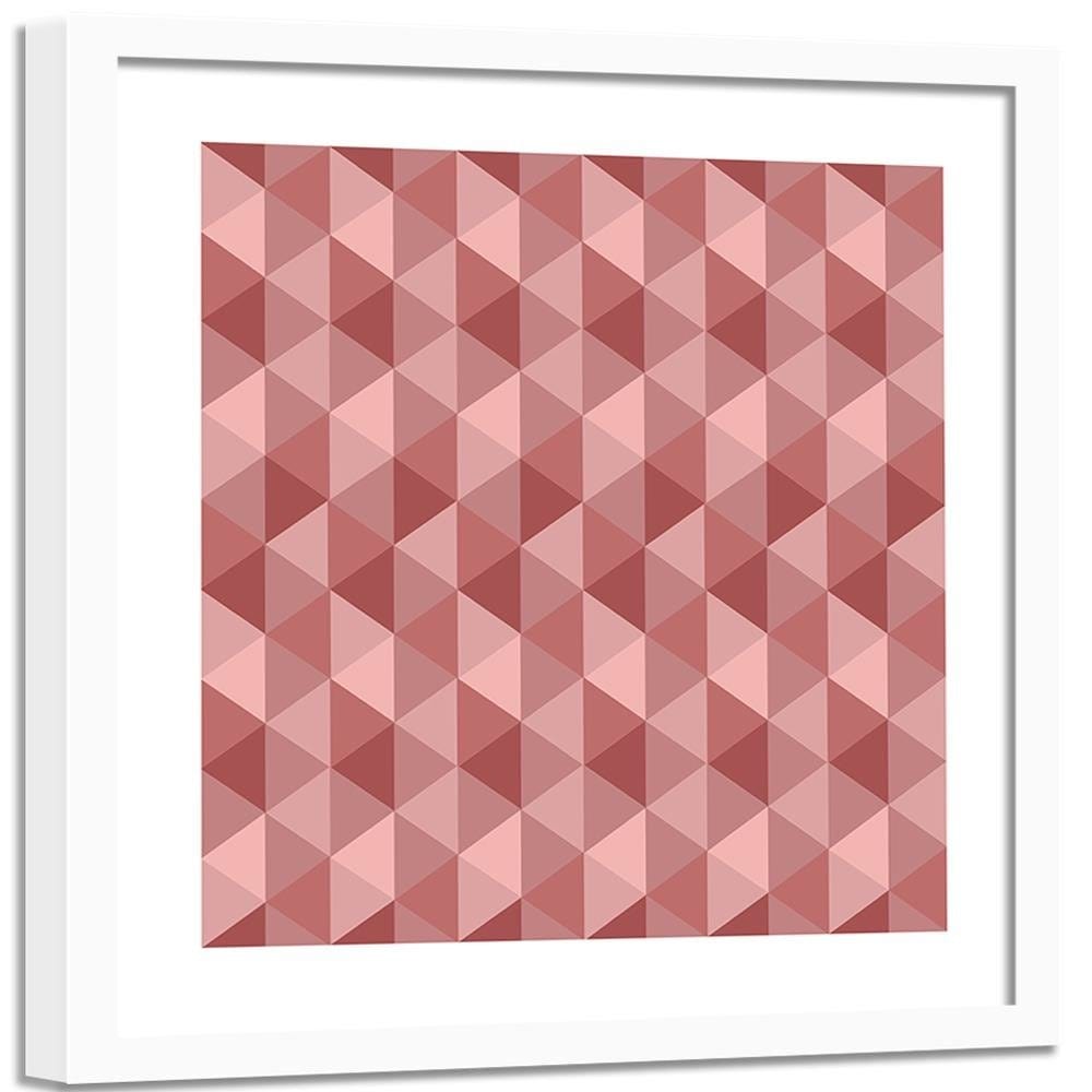 Glezna baltā rāmī - Geometric Forms 3  Home Trends DECO