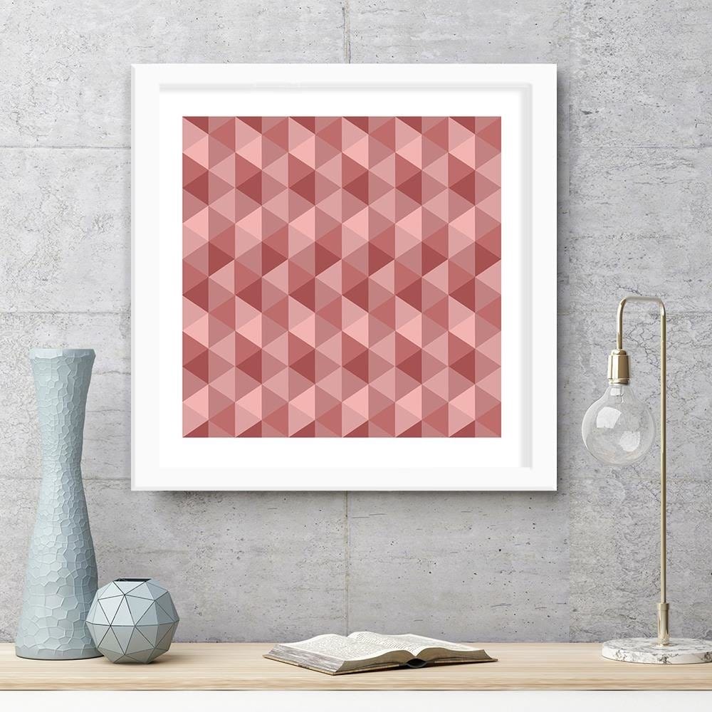 Glezna baltā rāmī - Geometric Forms 3  Home Trends DECO