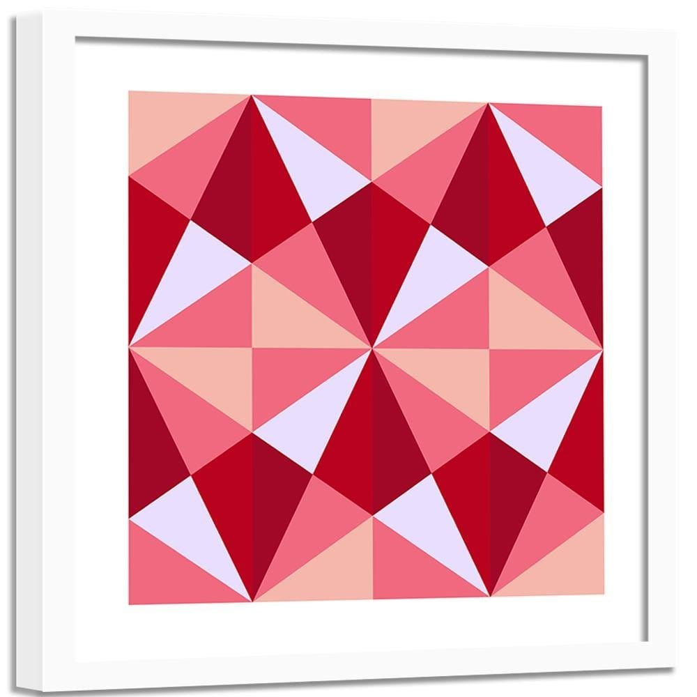 Glezna baltā rāmī - Geometric Pattern 3  Home Trends DECO