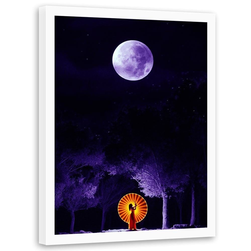 Glezna baltā rāmī - Giclée Art Print Purple  Home Trends DECO