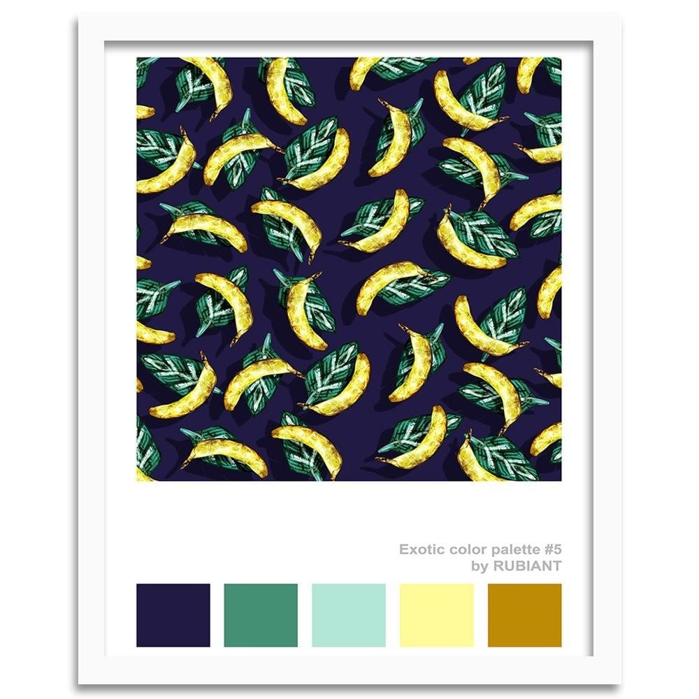 Glezna baltā rāmī - Giclée Print Yellow  Home Trends DECO