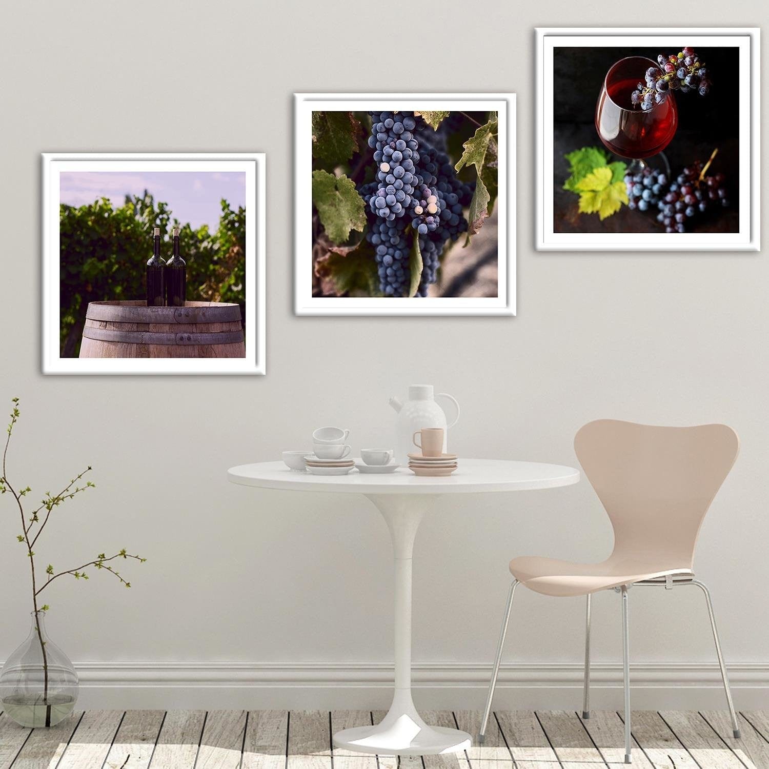 Glezna baltā rāmī - Grapes  Home Trends DECO