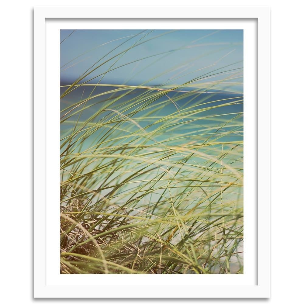 Glezna baltā rāmī - Grass On The Dunes  Home Trends DECO