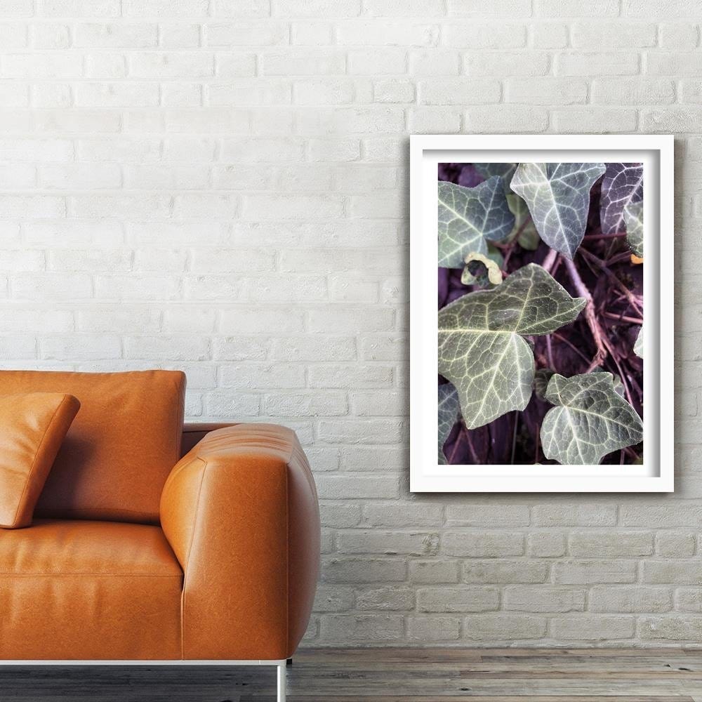 Glezna baltā rāmī - Green Ivy  Home Trends DECO