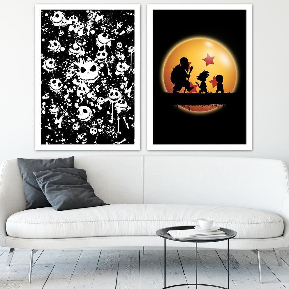 Glezna baltā rāmī - Hakuna Matata Kame Image Orange  Home Trends DECO