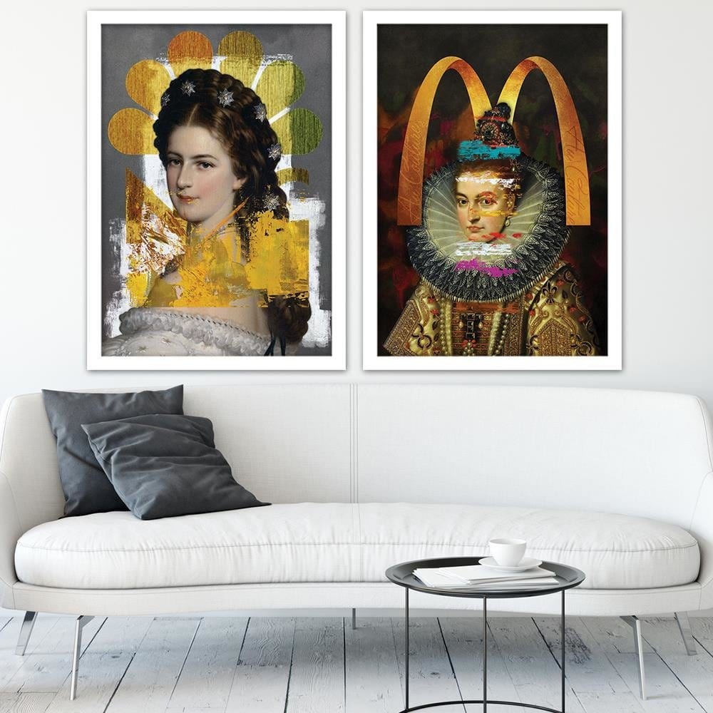 Glezna baltā rāmī - Haute Couture  Home Trends DECO